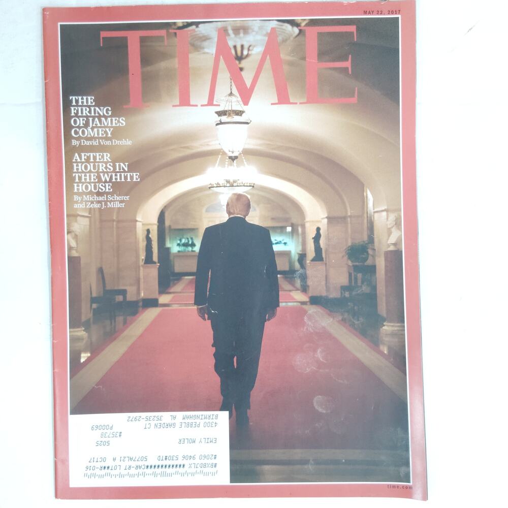 Time Magazine May 22, 2017 James Comey Firing Vol 189 No 19 Back Issue